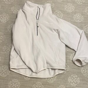 Lululemon Athletica Off-White Fleece Zip-Up